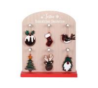 KDMD Set of 24 Festive Suncatchers on Display KDMD Multicolor