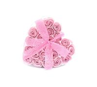 KDMD Set of 24 Pink Soap Flower Hearts - Romantic Gift & Bath Decor KDMD Pink