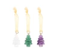 KDMD Set of 3 Crystal Christmas Tree Decorations KDMD Multicolor