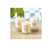 KDMD Set of 3 Funky Fungi Mushroom Votive Candles in White KDMD White