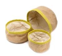 KDMD Set of 3 Natural Jute Baskets in Olive KDMD Olive