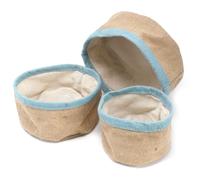 KDMD Set of 3 Natural Jute Baskets in Teal KDMD Teal
