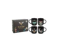 KDMD Set of 4 Dark Forest Mugs in Black KDMD Black