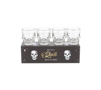 KDMD Set of 4 Skull Shot Glasses Set in White KDMD White