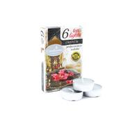 KDMD Set of 6 Oriental Scented Tealights for Cozy Ambiance in White KDMD White