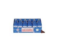 KDMD Set of 6 Packets of Satya Nag Champa Backflow Dhoop Cones in Blue KDMD Blue