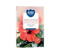 KDMD Set of 6 Scented Tealights - Hibiscus & White Sage in Orange KDMD Orange