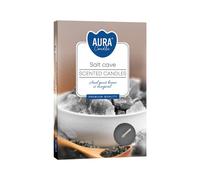 KDMD Set of 6 Scented Tealights - Salt Cave in Brown KDMD Brown