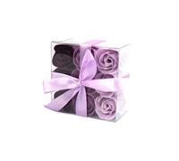 Kdmd Set Of 9 Lavender Rose Soap Flowers Luxury Bath & Gift Favors Lavender
