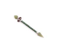 KDMD Shiva Lingam Magic Wand in Green Aventurine for Happiness & Positivity KDMD Green