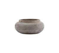 KDMD Siena Brown Round Ribbed Planter KDMD Brown