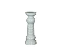 KDMD Sile Medium Ceramic Pillar Candle Holder for Elegant Retail Displays in White KDMD White
