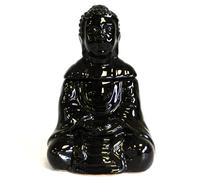 KDMD Sitting Buddha Oil Burner - Black KDMD Black