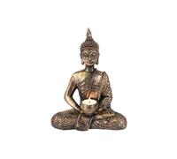 KDMD Sitting Thai Buddha Tealight Holder in Bronze KDMD Bronze