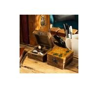 KDMD Small Enamelled Mango Wood Box - La Dolce Vita Gift in Brown KDMD Brown