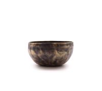 KDMD Small Indian Moon Phase Singing Bowl - 13cm Handcrafted Sound Healing in Bronze KDMD Bronze