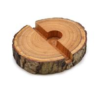 KDMD Small Log Phone Holder (full slice) - Natural in Brown KDMD Brown