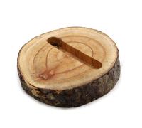 KDMD Small Log Phone Holder (slot) - Natural in Brown KDMD Brown