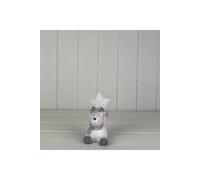 KDMD Small Reindeer Holding A Light Up Star in Grey KDMD Grey