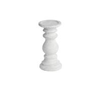 KDMD Small Stone Candle Holder for Rustic & Modern Decor in White KDMD White