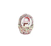 KDMD Snowman Christmas Mini Cupcake Liners Greaseproof 7cm 100pcs KDMD Multicolor