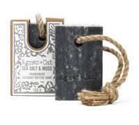 Kdmd Soap On A Rope - Sea Salt And Moss In Black Black