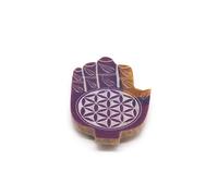 KDMD Soapstone Hamsa Incense Holder with Flower of Life Pattern-Medium Size KDMD Multicolor