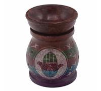 KDMD Soapstone Oil Burner 10cm - Hamsa - Five Colours KDMD Multicolor