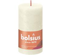 KDMD Soft Pearl Bolsius Rustic Shine Pillar Candle 130 x 68mm in Ivory KDMD Ivory
