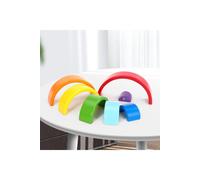 KDMD Soka Rainbow Stacker 7Pcs 0000277 in Natural | Size: 7 Pack KDMD Natural 7 Pack