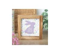 KDMD Some Bunny Loves You Wooden Frame Sign in White KDMD White