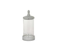 KDMD Sona Large Hurricane Lantern with Lid - Elegant Candle Display in White KDMD White