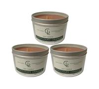 KDMD Soy Wax Container With Wooden Wick Chocolate Scent in Burnt Orange | Size: 3 Pack KDMD Burnt Orange 3 Pack