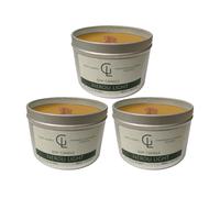 KDMD Soy Wax Container With Wooden Wick Neroli Light Scent in Light Beige | Size: 3 Pack KDMD Light Beige 3 Pack