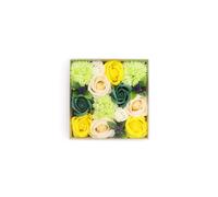 Spring Celebrations Soap Flower Gift Box - Yellow & Green