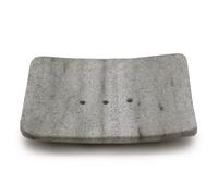 KDMD Square Shaped Ziolit Stone Soap Dish in Grey KDMD Grey