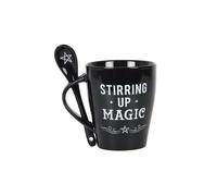 KDMD Stirring Up Magic Mug & Spoon Set in Black KDMD Black