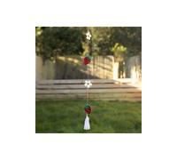 KDMD String of Daisy & Strawberry Suncatchers - Brighten Windows & Garden in Maroon KDMD Maroon