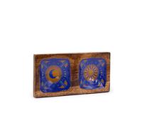 Sun & Moon Enameled Double Trinket Tray - Handcrafted Jewelry Organizer