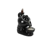 KDMD Teapot Backflow Incense Burner in Black KDMD Black