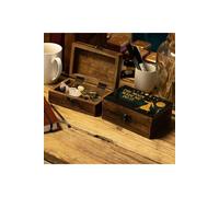 KDMD The Moon Made Me Do It Enamelled Mango Wood Box - Unique Gift in Brown KDMD Brown