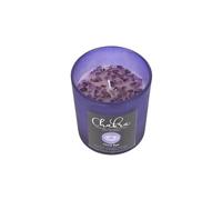 KDMD Third Eye Chakra Lavender Crystal Chip Candle in Blue KDMD Blue