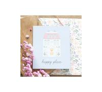 KDMD This Is Our Happy Place Pastel House Hanging Sign in White KDMD White