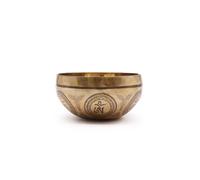 KDMD Tibetan Healing Engraved Bowl - Bodhi Tree Buddha, 16cm for Meditation in Bronze KDMD Bronze