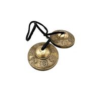KDMD Tibetan Tingsha Bell with Lucky Symbols Chakra Meditation Tool in Bronze KDMD Bronze