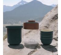 KDMD Travel Mountain Teapot Set - Four Friends - Travel Pack in Grey KDMD Grey