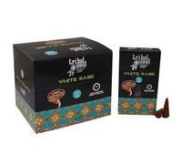 KDMD Tribal Soul Backflow Incense Cones - White Sage in Black KDMD Black