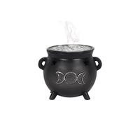 KDMD Triple Moon Cauldron Incense Cone Holder in Black KDMD Black