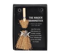 KDMD Triple Moon Mini Magick Broomstick in Black KDMD Black