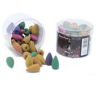 KDMD Tub of Assorted Back Flow Incense Cones (aprox 45) KDMD Multicolor